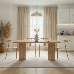 Τραπέζι Linza Megapap χρώμα honey oak 180x90x75εκ.