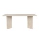 Τραπέζι Linza Megapap χρώμα travertine 180x90x75εκ.