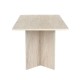 Τραπέζι Linza Megapap χρώμα travertine 180x90x75εκ.