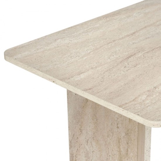 Τραπέζι Linza Megapap χρώμα travertine 180x90x75εκ.