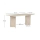 Τραπέζι Linza Megapap χρώμα travertine 180x90x75εκ.