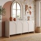 Μπουφές Aurelia Megapap χρώμα κρεμ 180x45x80εκ.