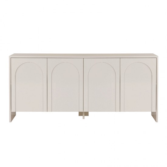 Μπουφές Aurelia Megapap χρώμα κρεμ 180x45x80εκ.
