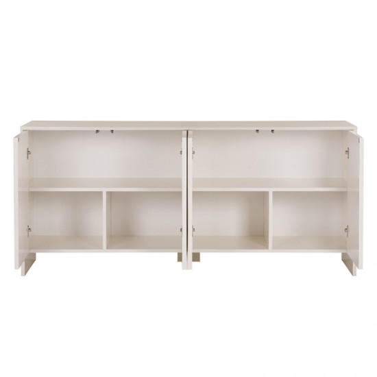 Μπουφές Aurelia Megapap χρώμα κρεμ 180x45x80εκ.