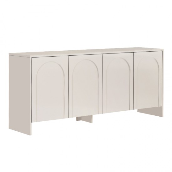 Μπουφές Aurelia Megapap χρώμα κρεμ 180x45x80εκ.