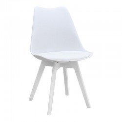 Σετ τραπεζαρία 5τμχ Darlen - Viva Megapap χρώμα sapphire oak - λευκό 125x72x74εκ.