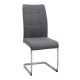 Σετ τραπεζαρία 5τμχ Darlen - Laura Megapap χρώμα sencron black - γκρι 125x72x74εκ.