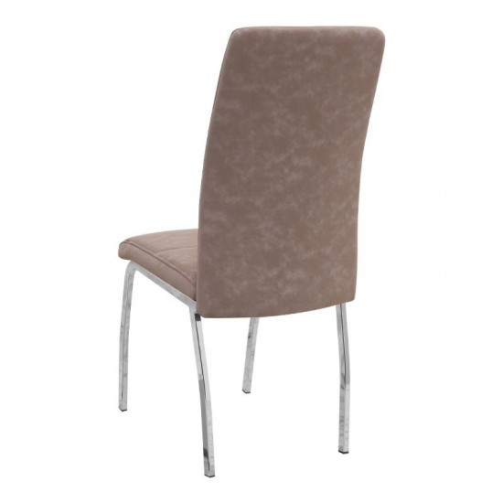 Σετ τραπεζαρία 5τμχ Darlen - Alma Megapap χρώμα sencron black - μπεζ 125x72x74εκ.