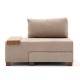 Πολυθρόνα - κρεβάτι Perenna Megapap υφασμάτινη χρώμα μπεζ 116x93x83εκ.