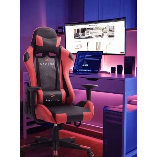 Καρέκλα Gaming Raptor Alyx-Kokkino