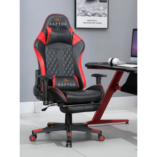 Καρέκλα Gaming Raptor Spectre-Kokkino