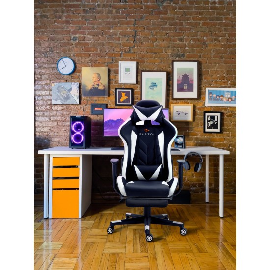 Καρέκλα Gaming Raptor Stellar-Leuko
