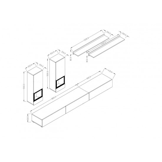 Σύνθετο Σαλονιού Bristol - Leuko Gualistero