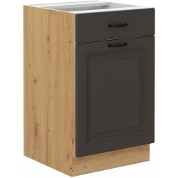 Επιδαπέδιο ντουλάπι Yvette 50 D-Γραφίτης