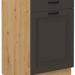 Επιδαπέδιο ντουλάπι Yvette 50 D-Γραφίτης