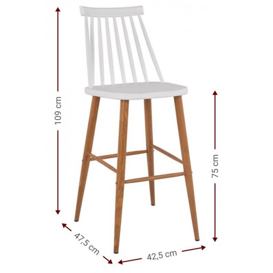 Σκαμπό μπαρ Nolan-Leuko