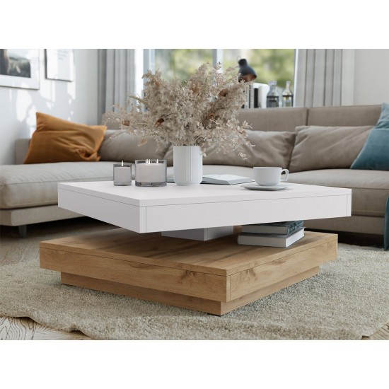 Τραπεζάκι σαλονιού Nenani-Leuko Fusiko