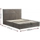 Επενδυμένο κρεβάτι Raziel-Kafe-160x200-Lift-Storage