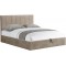 Επενδυμένο κρεβάτι Denzel-Xaki-160x200-Lift-Storage