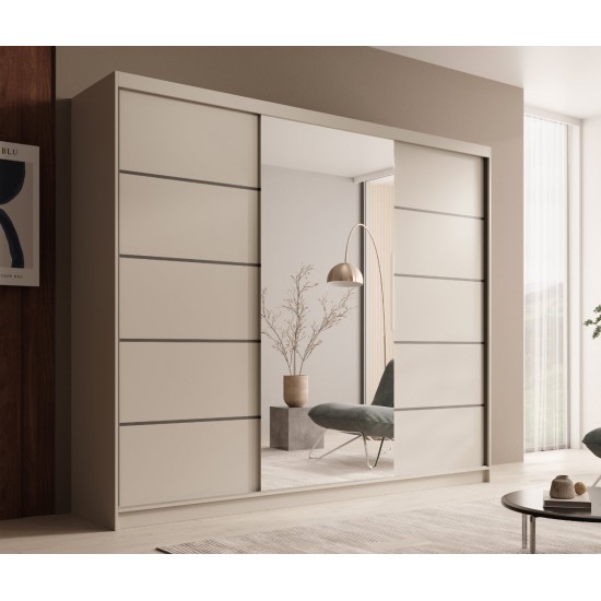 Ντουλάπα Galadriel 250 συρόμενη-Cashmere