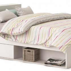 Κρεβάτι Robin-Λευκό-160 x 200