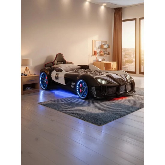 Παιδικό Κρεβάτι Police Racer LED
