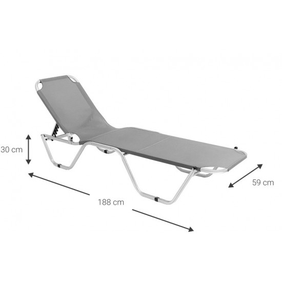 Ξαπλώστρα αλουμινίου Comfy-Gkri