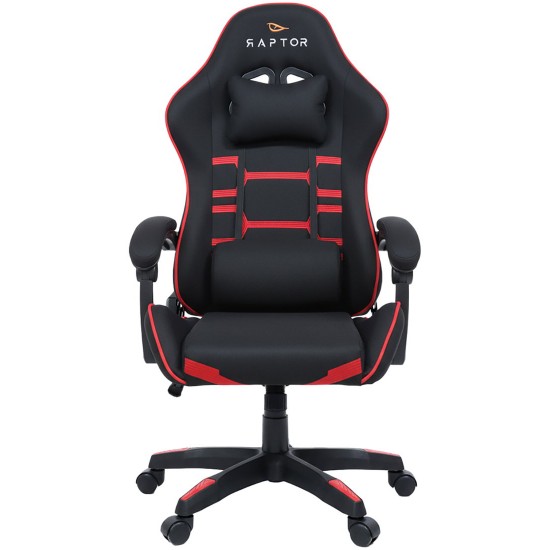Καρέκλα Gaming Raptor Inferno-Kokkino