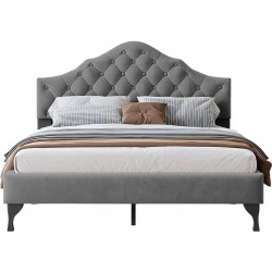 Επενδυμένο κρεβάτι Desora-Gkri