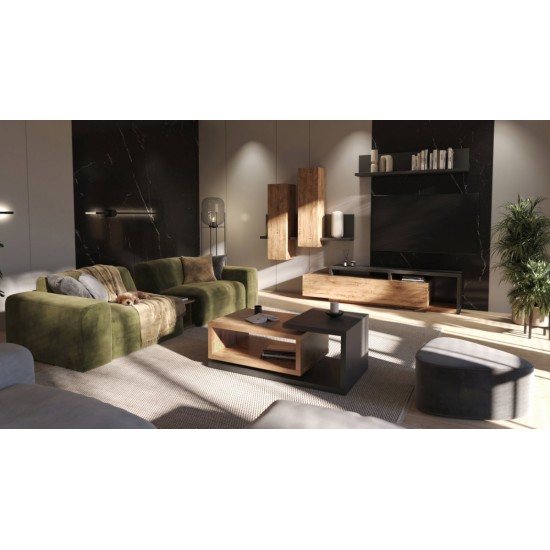 Έπιπλο τηλεόρασης Bron-Φυσικό - Ανθρακί