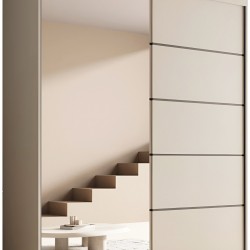 Ντουλάπα Shelvia 180 συρόμενη -Cashmere