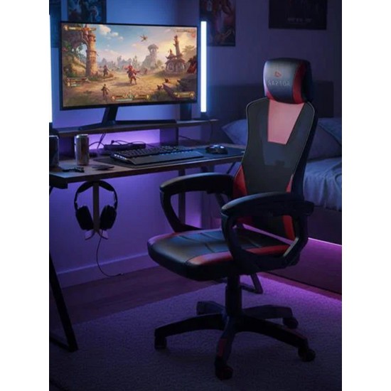 Καρέκλα Gaming Raptor Ace-Kokkino