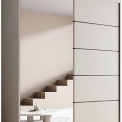 Ντουλάπα Shelvia 180 συρόμενη -Cashmere