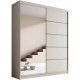 Ντουλάπα Shelvia 180 συρόμενη -Cashmere