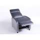 Πολυθρόνα Ανακλινόμενη ArteLibre TUREIS Γκρι Βελούδο 68x86x99cm