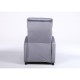 Πολυθρόνα Ανακλινόμενη ArteLibre TUREIS Γκρι Βελούδο 68x86x99cm