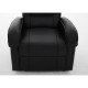 Πολυθρόνα Ανακλινόμενη ArteLibre CELAENO Μαύρο PU 80x96x97cm
