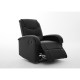 Πολυθρόνα Ανακλινόμενη ArteLibre CELAENO Μαύρο PU 80x96x97cm