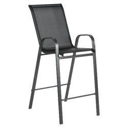 Σκαμπό ArteLibre NEPTUNE Μαύρο Μέταλλο/Textilene 55x70x124cm