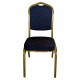 Καρέκλα Catering ArteLibre AUREVIA Μπλε/Χρυσό Ύφασμα/Μέταλλο 57x40x93cm