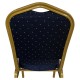 Καρέκλα Catering ArteLibre AUREVIA Μπλε/Χρυσό Ύφασμα/Μέταλλο 57x40x93cm