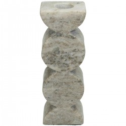 Κηροπήγιο ArteLibre Μπεζ Μάρμαρο 5x4x15.5cm