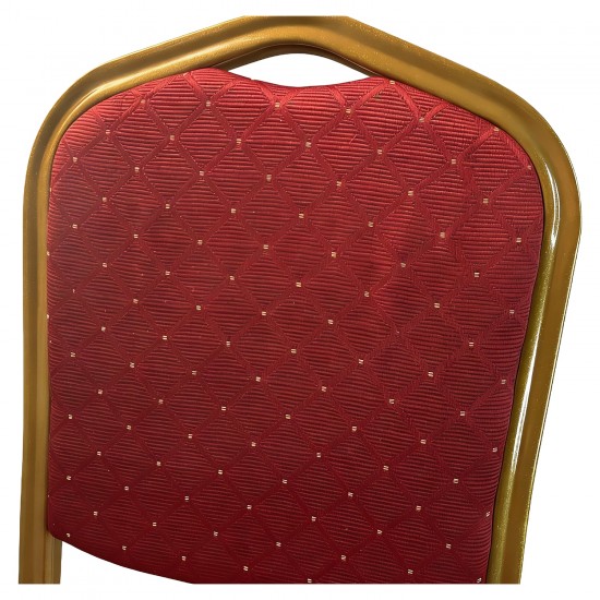Καρέκλα Catering ArteLibre AUREVIA Κόκκινο/Χρυσό Ύφασμα/Μέταλλο 57x40x93cm