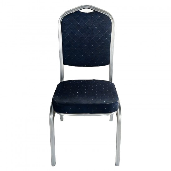 Καρέκλα Catering ArteLibre AUREVIA Μπλε/Ασημί Ύφασμα/Μέταλλο 57x40x93cm