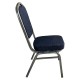 Καρέκλα Catering ArteLibre AUREVIA Μπλε/Ασημί Ύφασμα/Μέταλλο 57x40x93cm