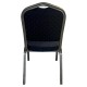 Καρέκλα Catering ArteLibre AUREVIA Μπλε/Ασημί Ύφασμα/Μέταλλο 57x40x93cm