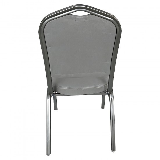 Καρέκλα Catering ArteLibre AUREVIA Γκρι/Ασημί Ύφασμα/Μέταλλο 57x40x93cm