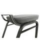 Καρέκλα Catering ArteLibre AUREVIA Γκρι/Ασημί Ύφασμα/Μέταλλο 57x40x93cm