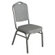 Καρέκλα Catering ArteLibre AUREVIA Γκρι/Ασημί Ύφασμα/Μέταλλο 57x40x93cm