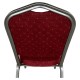 Καρέκλα Catering ArteLibre AUREVIA Κόκκινο/Ασημί Ύφασμα/Μέταλλο 57x40x93cm